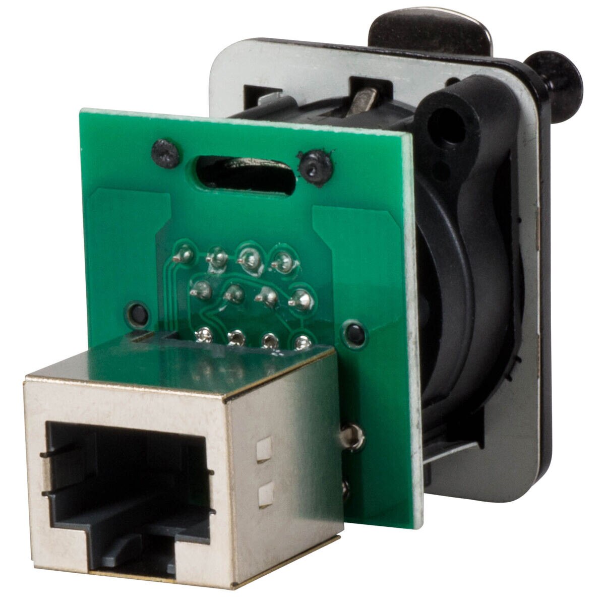 Presa Ethercon RJ45 Neutrik NE8FDPB Da Pannello – Connettore Passante Nero